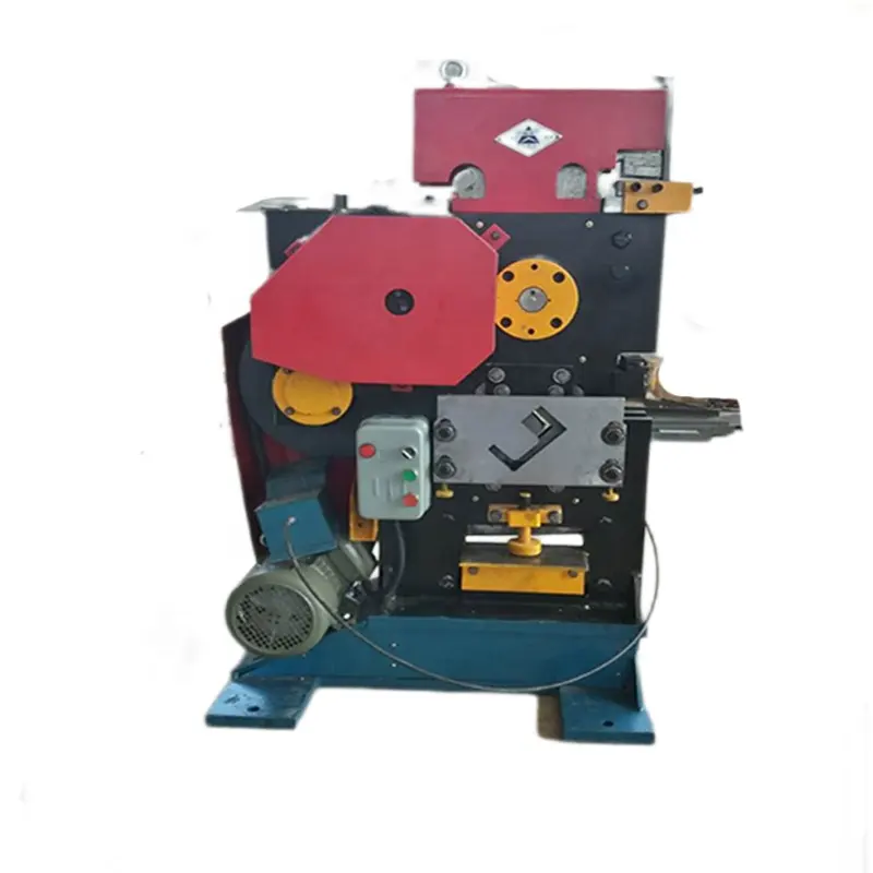 High-End Ponsen Shear Machine Hydraulische Ijzerbewerker Machine Voor Kanaal Staal Hoek Snijden Ponsen En Scheren Machine