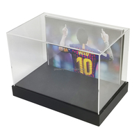 Cadre photo en acrylique Boîte de présentation pour chaussures de football signée Vitrine Choix des bases Personnalisation des produits en acrylique