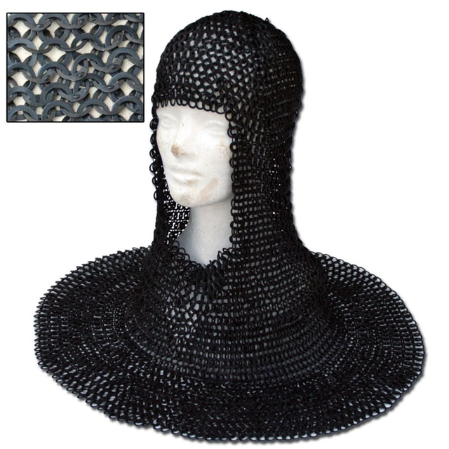 Antique Medieval Aluminum Riveted Ring Chainmail Handmade Lightweight Half Sleeve Armor for Cosplay and Reenactment