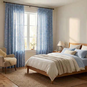 Rideaux <span class=keywords><strong>de</strong></span> fenêtre sur mesure en coton lavable, motif personnalisé, OEM ODM - Product Image 2
