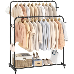 Perchero de Metal Moderno para Interiores, de 150 cm, para Colgar Ropa y Zapatos, Diseño Engrosado, Ensamblado, Venta al por Mayor - Product Image 1