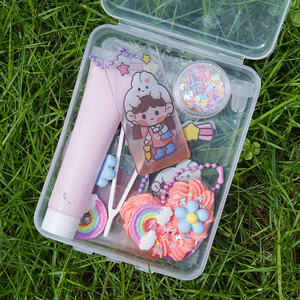 Trẻ em tự làm màu hồng mô phỏng kem Kit sáng tạo dán đồ chơi cho crafting Móc chìa khóa túi trang trí - Product Image 2