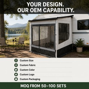 Enceinte de <span class=keywords><strong>caravane</strong></span> personnalisée avec <span class=keywords><strong>auvent</strong></span>, pièce de privacité pour camping-car, fabricant OEM - Product Image 6