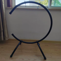 Support de gong en fer robuste MOSICO de 60 cm en forme de C, support stable pour la guérison sonore, accessoire de percussion