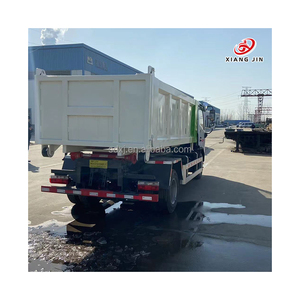 Euro 4 Used Dongfeng Tianjin 14CBM Roll Dumpster Hook Lift <strong>Garbage</strong> <strong>Trucks</strong> Diesel for Sanitation Construction Compactor Recycling - Product Image 6