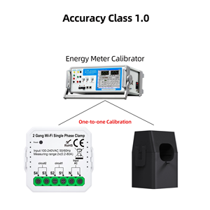 Medidor de Energía Bidireccional Inteligente WiFi Tuya con Pinza Amperimétrica de 80A, Monofásico, para Monitoreo de Energía Solar Fotovoltaica, Estadísticas de Energía en Tiempo Real a través de la Aplicación - Product Image 3