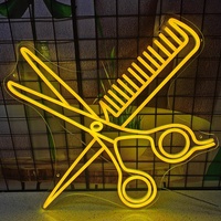 Letrero Luminoso LED Personalizado con Diseño Gráfico de Neón para Peluquería, Tienda, Ventana, Salón de Belleza, Exhibición de Fondo Comercial