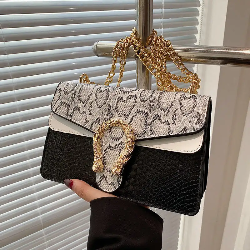 2023 Girls Designer Purses Bag Famous Brand Fashion Snake Pattern Bags Women Luxury Purse Handbags