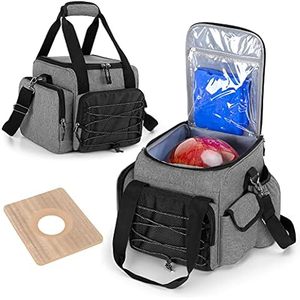 Sac de bowling à roulettes Brunswick, polyvalent et pratique, avec compartiment à chaussures spacieux, sac de bowling rétro à deux boules - Product Image 3