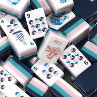 MAHJ ALA MODE the Exotics - Collection de tuiles Tigres Blancs 160 tuiles en acrylique pour Mahjong américain