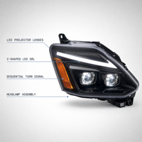 Ensemble de phares à LED avec clignotants séquentiels pour Lexus IS250 IS350 XE20 2006-2012 6000K, démarrage dynamique, plug and play