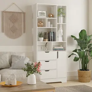 Estantería moderna y elegante, con su diseño llamativo y limpio, esencial para ordenar espacios de oficina, librería estándar - Product Image 6