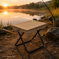 Chaise de camping pliable portable, siège de pique-nique, mobilier d'extérieur léger avec sac de rangement pour le camping, la plage et les voyages