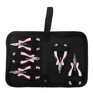 Juego <span class=keywords><strong>de</strong></span> 5 Pinzas para Joyería Hobbyworker, Kit <span class=keywords><strong>de</strong></span> Pinzas <span class=keywords><strong>de</strong></span> <span class=keywords><strong>Acero</strong></span> <span class=keywords><strong>Inoxidable</strong></span> con Agarre Cómodo para Abalorios, Enrollado <span class=keywords><strong>de</strong></span> Alambre y Fabricación <span class=keywords><strong>de</strong></span> Joyas - Product Image 2