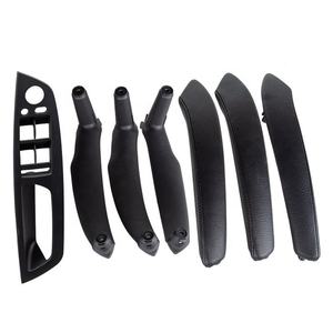 Convient pour la vente en gros de poignées de porte intérieures en plastique pour voitures LHD ou RHD avec revêtement en cuir, ensemble complet de 7 pièces pour BMW X5 X6 E - Product Image 1