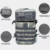 Grosir kustom Logo taktis pak penampung air tas ransel ransel dengan sistem MOLLE
