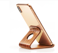 Support de téléphone portable en bois portable support de téléphone en bois pratique avec support pour support de bureau et de lit