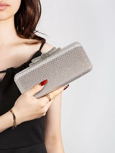 Designer Rhinestones Clutch Evening Bag Bowknot Evening Clutch Purse for Women Luxury evening bags for Prom Wedding Events - Product Image 1