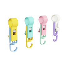 Vielseitiger Mehrzweck-Hosenclip aus Kunststoff mit Doppelkopf-Design, moderner minimalistischer Stil, dopamin-boostender Organizer für den Kleiderschrank zu Hause