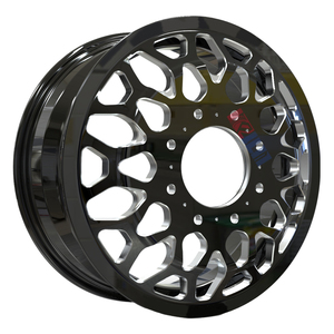 ล้ออะลูมิเนียมฟอร์จสีดำขนาด 24x8.25 นิ้ว ล้ออัลลอยแบบกำหนดเอง - Product Image 2