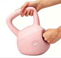 Kettlebell souple pour entraînement à domicile, poignée antidérapante, kettlebell silencieuse et sécurisée pour le sol pour l'entraînement de force
