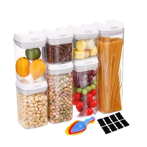 7 pacote Refeição Prep Congelador Conjunto Hermético Plástico Take Away Food Storage & Container Para Cozinha