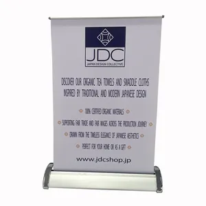Mini size a4 a3 rollup banner stand table top retractable roll up banner