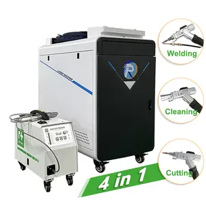 Raycus Laser 4 Trong 1 3 Trong 1 Kim Loại Sạch Hơn Và Thợ Hàn 1000W 1500W 2000W 3000W Máy Hàn Laser Cho Thép Không Gỉ Nhôm