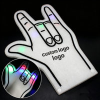 Doigts en mousse lumineux LED personnalisés pour les fêtes et les événements sportifs
