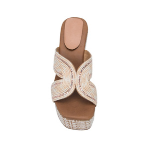 Sandales <span class=keywords><strong>compensées</strong></span> en <span class=keywords><strong>cuir</strong></span> HZLF pour femme, à <span class=keywords><strong>bout</strong></span> <span class=keywords><strong>fermé</strong></span>, avec fermeture boutonnée, talons fins de 7 cm, plateforme, pour l'automne, le printemps, l'été, la plage, et les occasions habillées - Product Image 5