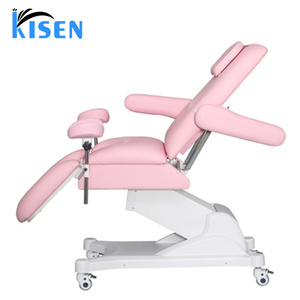 Kisen <b>Electric</b> 2 Motor Section Gynecology Examination Chair Clinic Exam Couch Bed Wheel Stirrup Gynecological Examination <b>Table</b> - Product Image 3