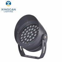 Projecteur LED extérieur personnalisable, à intensité variable, monocolore, étanche IP65, 18W 24W 36W 48W 54W, pour jardin, pelouse, cour, hôtel