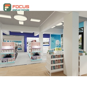 High End Wig Display Cabinet Wood Glass Multi Layer Shelf Drawer Hairpiece Display Cabinet Unit - Product Image 1