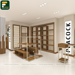 Stylish Clothing Store Garment Rack Display Cabinet <b>Wall</b> Shelving Cashier Counter <b>Mirror</b> Boutique Fixture - Product Image 1