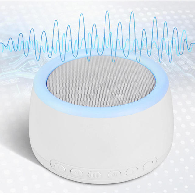 Portable White Noise Sleep Machine Bedroom Speakers with Fan Sounds Nature Sounds USB Rechargeable Timer Sound Machines