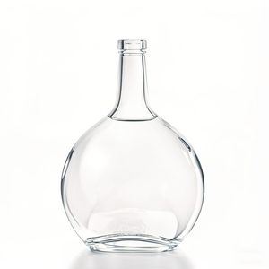 Bouteille en verre noir transparent de 700 ml et 375 ml de style classique allemand, forme basque, pour spiritueux, huile d'olive, vin, avec bouchon en liège - Product Image 5