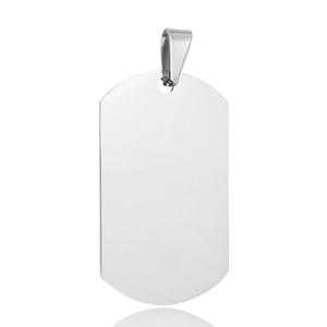 Qr <span class=keywords><strong>Code</strong></span> Nom Blanc Pendentif Collier Id logo En Gros En Acier Inoxydable Personnalisé Gravure En Métal Dog Tag - Product Image 3
