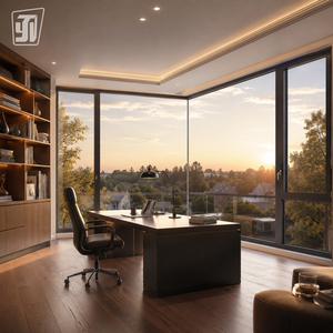 Fenêtre coulissante en aluminium sur mesure, cadre fin et étroit pour une vue panoramique, structure en alliage stable pour la construction de maisons modernes - Product Image 3