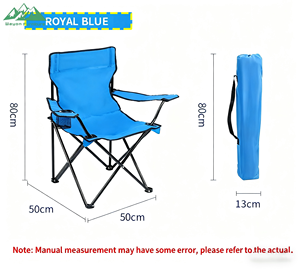 Silla de <span class=keywords><strong>Camping</strong></span> Plegable Portátil para Exteriores Wayon, Silla de Playa con Marco de Aluminio y Bolsa de Transporte para Viajes, Senderismo y Pesca - Product Image 6