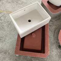 Moules en silicone pour grands pots en béton, moule pour évier en béton, moules en fibre de verre pour béton