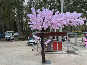 Cây hoa anh đào nhân tạo cao cấp, cây ước nguyện, cây đào, trang trí trong nhà và ngoài trời - Product Image 3