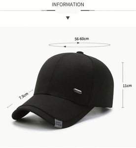 Gorra de Béisbol de Algodón Puro con Visera Simple, Personalizada para Hombre y Mujer, para las Seis Estaciones, con Logotipo Metálico, Venta al Por Mayor - Product Image 2