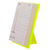 HUISEN — table de bureau or, présentoir calendrier, livraison directe de l'usine