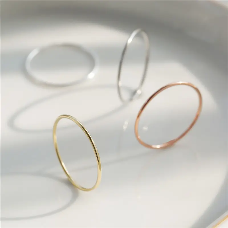 925 Silver Korean Fashion Simple Ring 2022 Wholesale High Quality 925 Silver Ring Women Sterling Silver Ring Jewelry