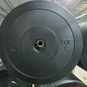 Equipo de Gimnasio, Pesas Libres, Barra para Fisicoculturismo, Levantamiento de Pesas, Discos de Hierro Fundido Recubiertos de Goma Negra de 5-25 <span class=keywords><strong>Kg</strong></span> - Product Image 6