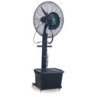 Support de ventilateur de brouillard d'eau industriel électrique intérieur/extérieur de 26 pouces humidificateur refroidissement désinfection fonction de pulvérisation refroidisseurs d'air