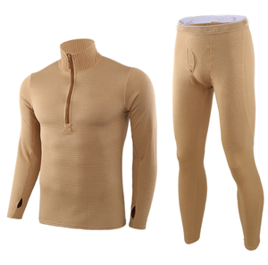 HBU815 Sous-vêtements thermiques sportifs en polaire à carreaux, nouvelle conception, vente en gros, pour hommes, tactiques, hiver - Product Image 1