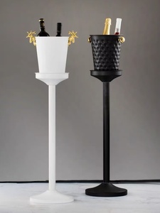 Phong Cách 2025 Đen Vàng Xô Đá Và Đứng Thẳng Đứng 5L Rượu Sâm Banh Đồ Uống Mát Sang Trọng Địa Điểm Câu Lạc Bộ Thanh Phụ Kiện - Product Image 2