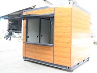 Conception de kiosque alimentaire extérieur préfabriqué, conteneur mobile, café, magasin mobile, kiosque