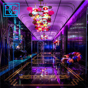 Espositore in cristallo bordo soffitto Interior Design luci Laser Night Club mobili bancone <span class=keywords><strong>Bar</strong></span> decorazione per Night Club - Product Image 3